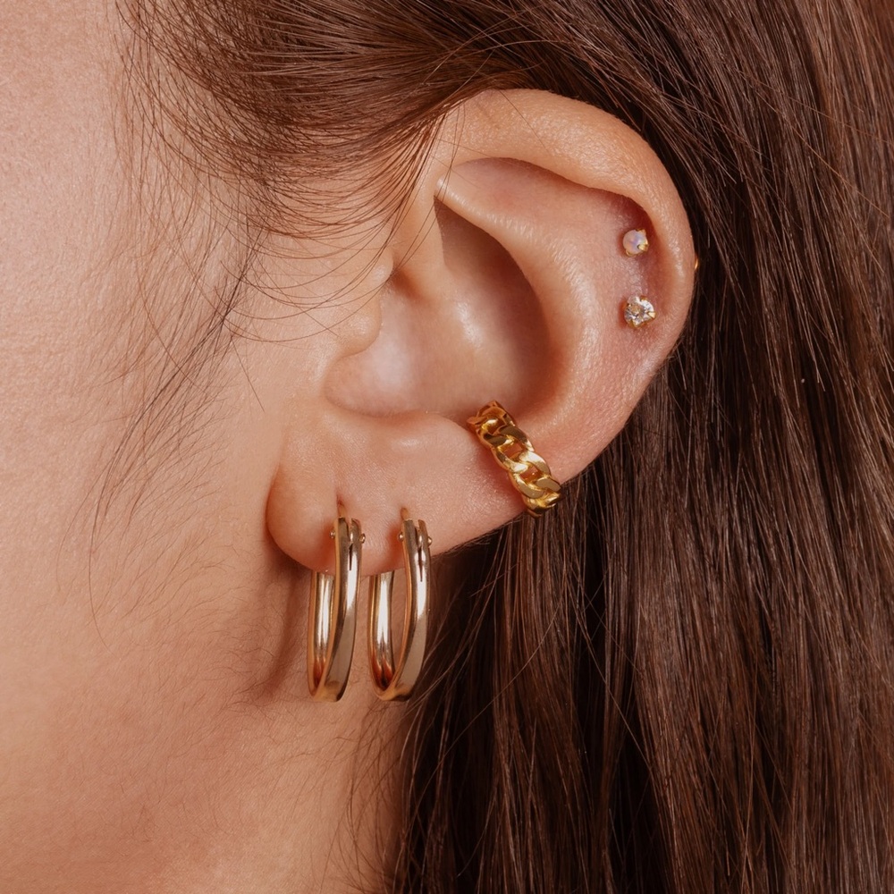 Gold Chain Link Ear Cuff